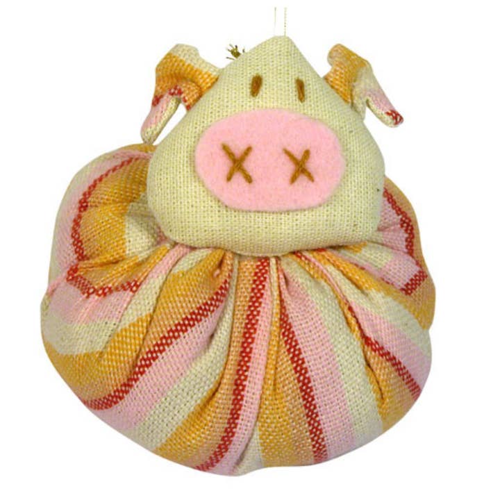 Plys Bomulds Gris Ornament - Stor for engroshandel hos One World Projects