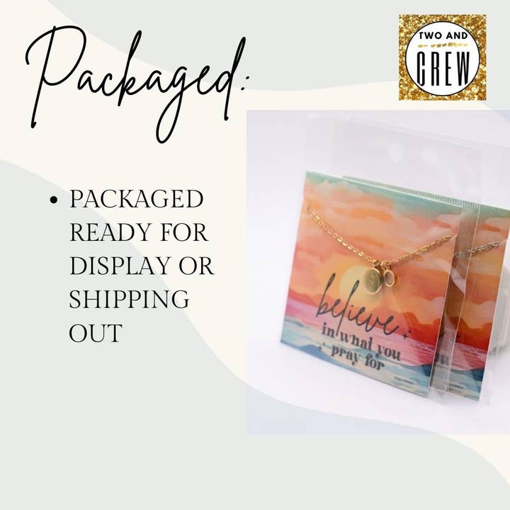 Two and Crew - Faith Based Jewelry & Gifts - Wholesale Pendant/Charm Necklace - Be the Light Mustard Seed Necklace, Hope Christian God Gift1