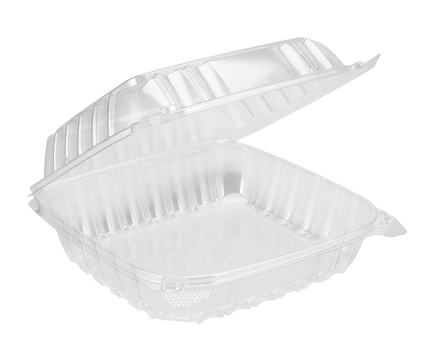 6 x 6 Clear Plastic Clamshell Take Out Food Container