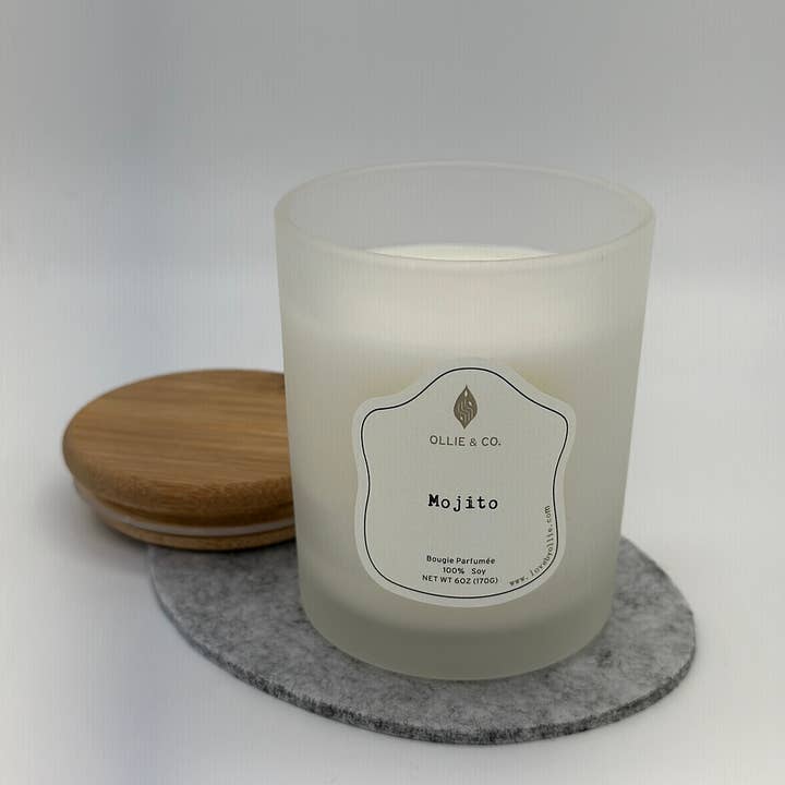 Ollie & Co. | Unique Home Fragrance - Wholesale Jar/Filled Candle - Mojito 6oz