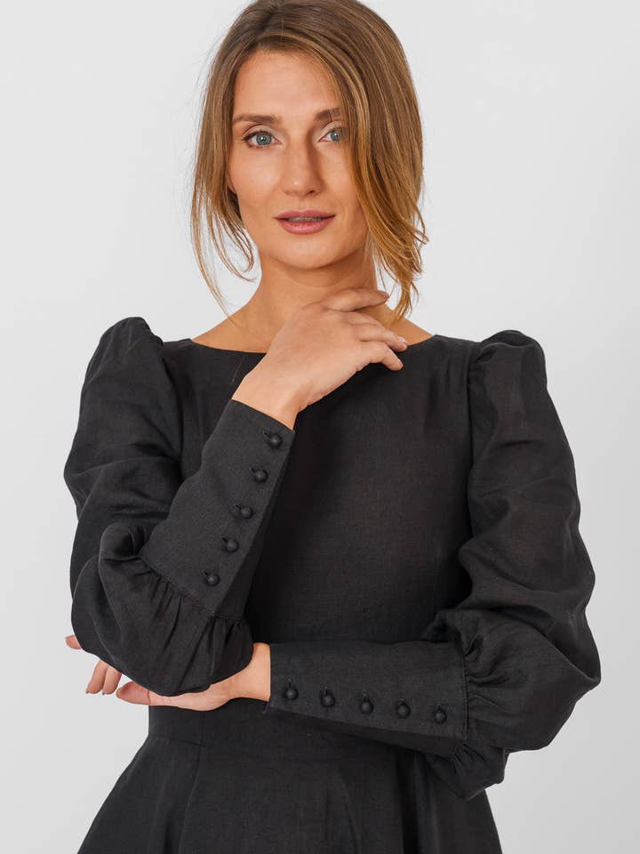 Red Poppy Hawthorn Dress, Long Sleeve for wholesale on Faire21