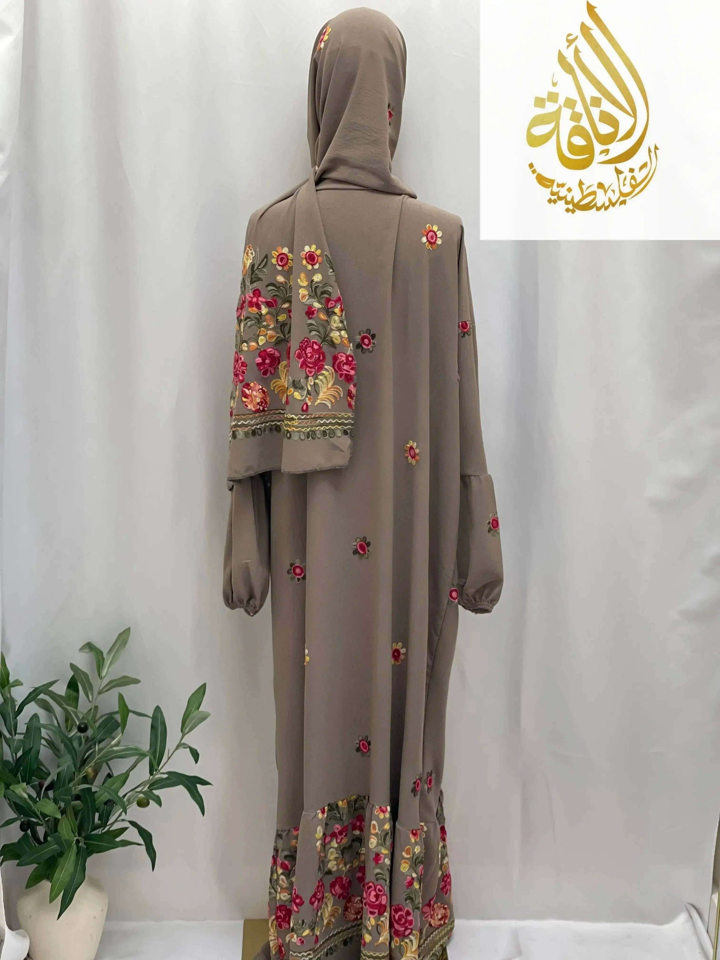 Palestinian Elegance - Wholesale Kaftan - Women's - Prayer Dress with Attached Hijab - Modesty & Comfort20