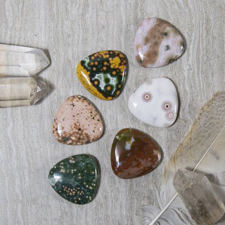 Rock Paradise - Wholesale Spiritual Stone/Crystal - Crystal Jasper Cabochon Triangle Shaped