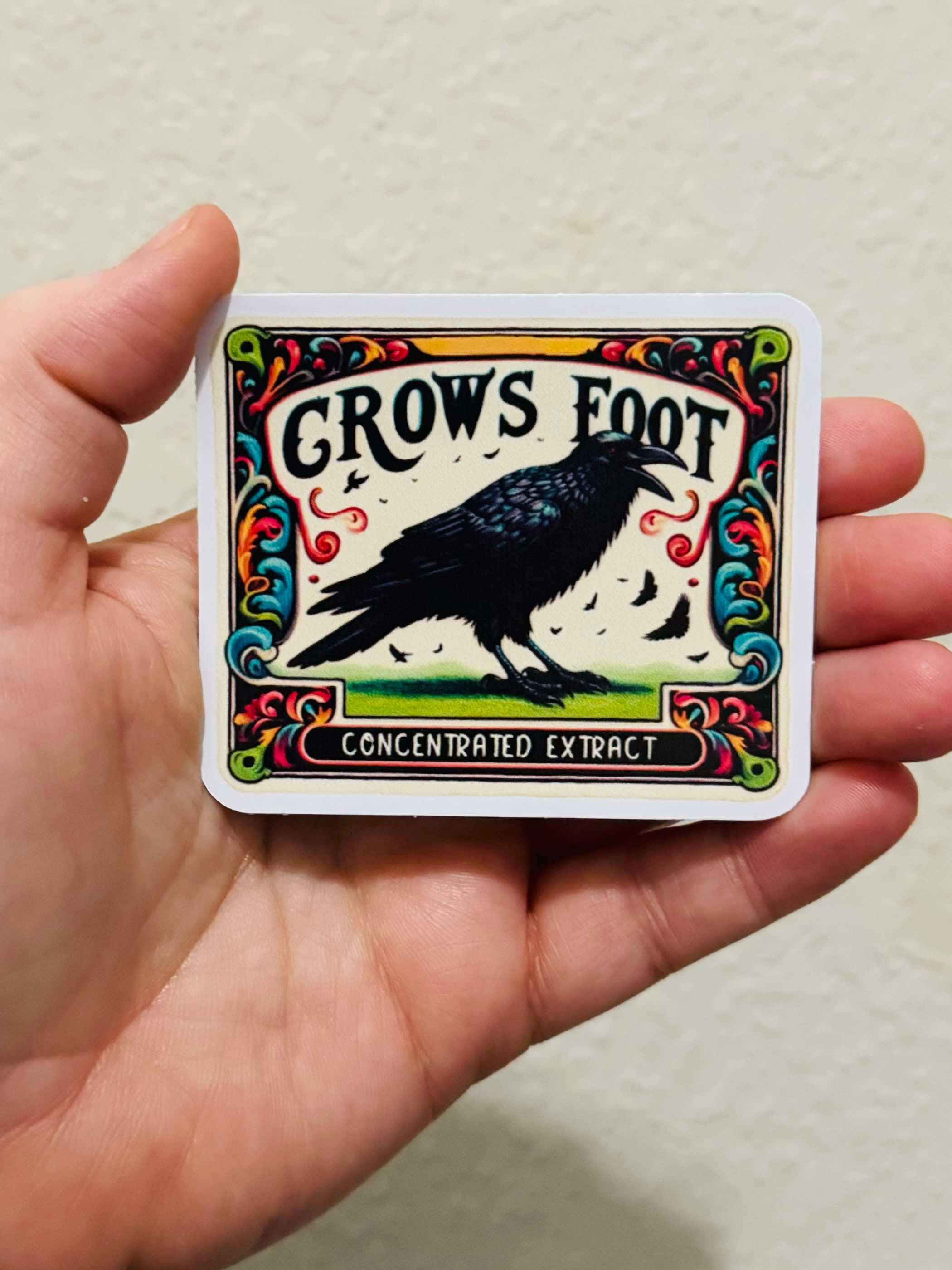 Oily Graphic Creations - Wholesale Sticker - Crows Foot-Halloween Potion Label Stickers/Magnet