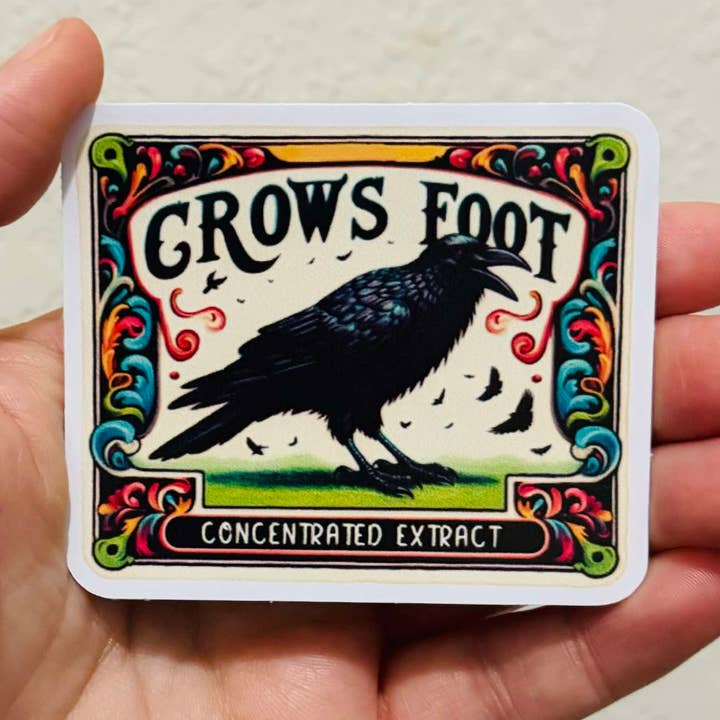 Oily Graphic Creations - Wholesale Sticker - Crows Foot-Halloween Potion Label Stickers/Magnet0
