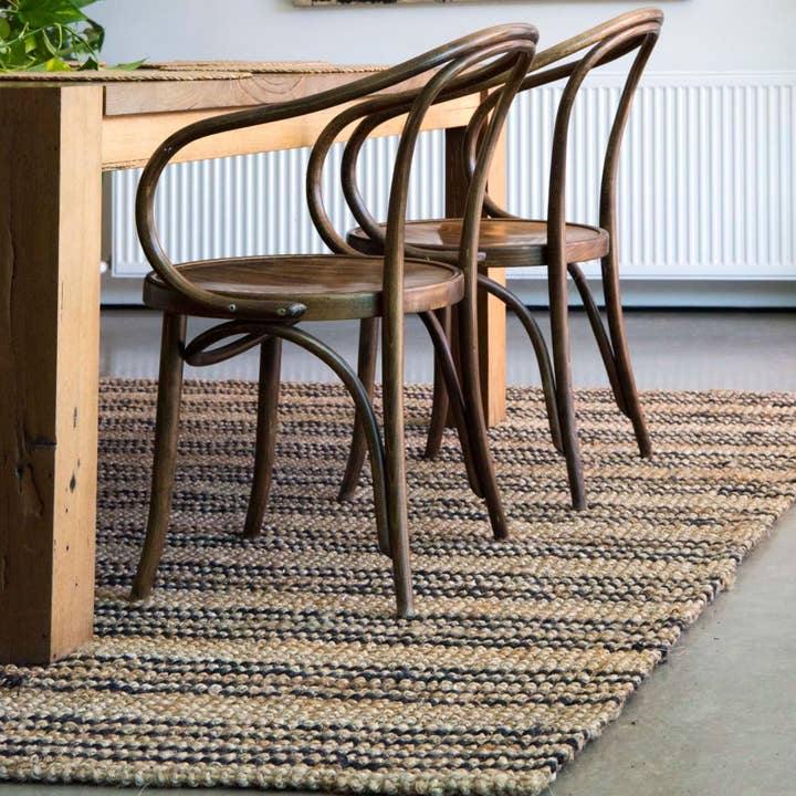 North Avalon - Wholesale Area Rug - Smith | Stripe Chunky Jute Bouclé Rug2