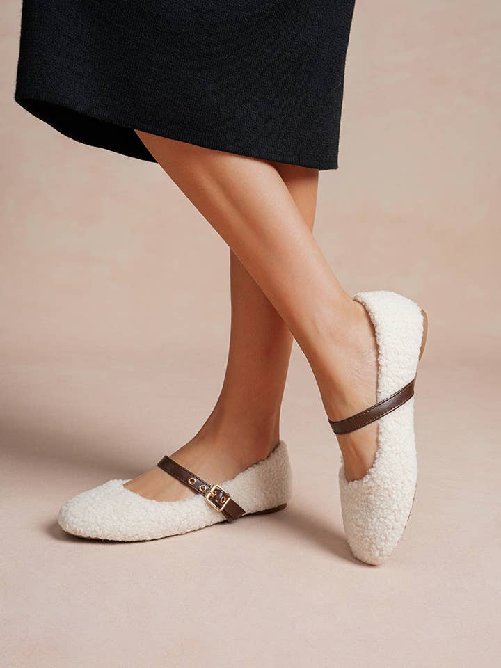 LADY GLORY - Wholesale Flats - Women's - Ballet flats with belt buckle2