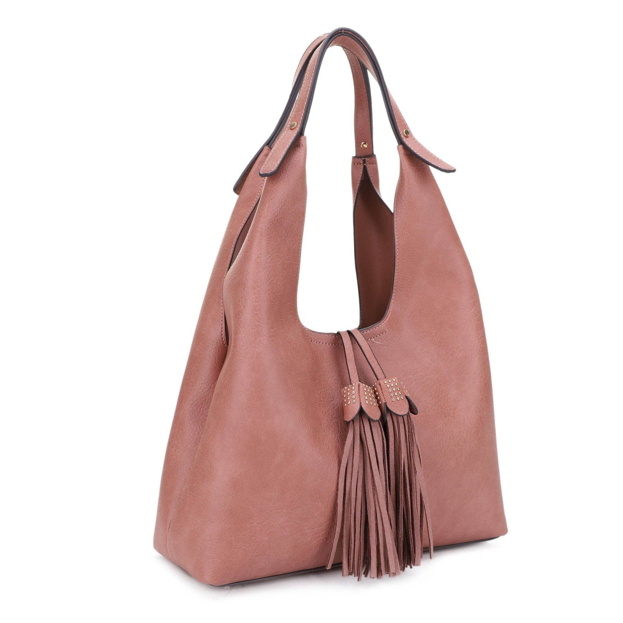 MiMi Wholesale - Wholesale Shoulder Bag - Women's - EE85228 Kai Three compartments Hobo with Tassel1