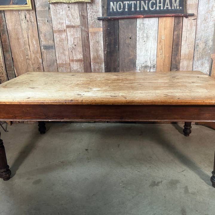 Antique Victorian Rectangular Kitchen Dining Table for wholesale by belvoir
