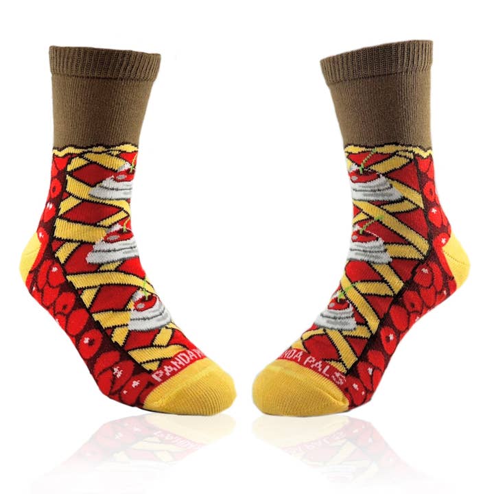 Chaussettes Tarte aux Cerises de Sock Panda (Âge 3-7) pour la vente par Sock Panda