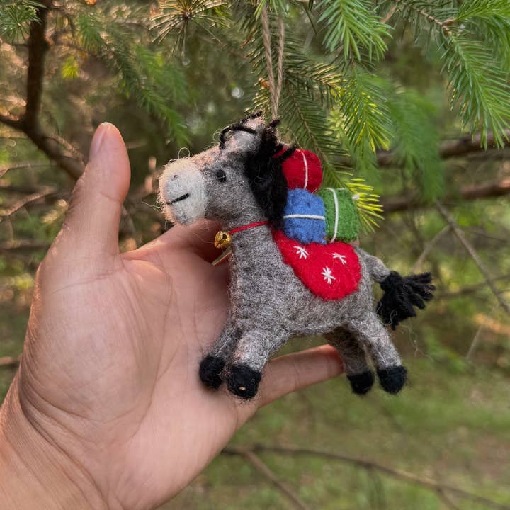 Lungta Imports - Wholesale Ornament - Hand-Felted Farm Animals Christmas Ornaments – Fair Trade 2