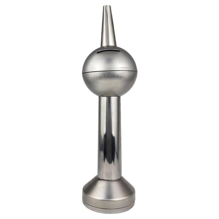 Tin toy TV tower Berlin money box stainless steel for wholesale by Tribal Trade GmbH
