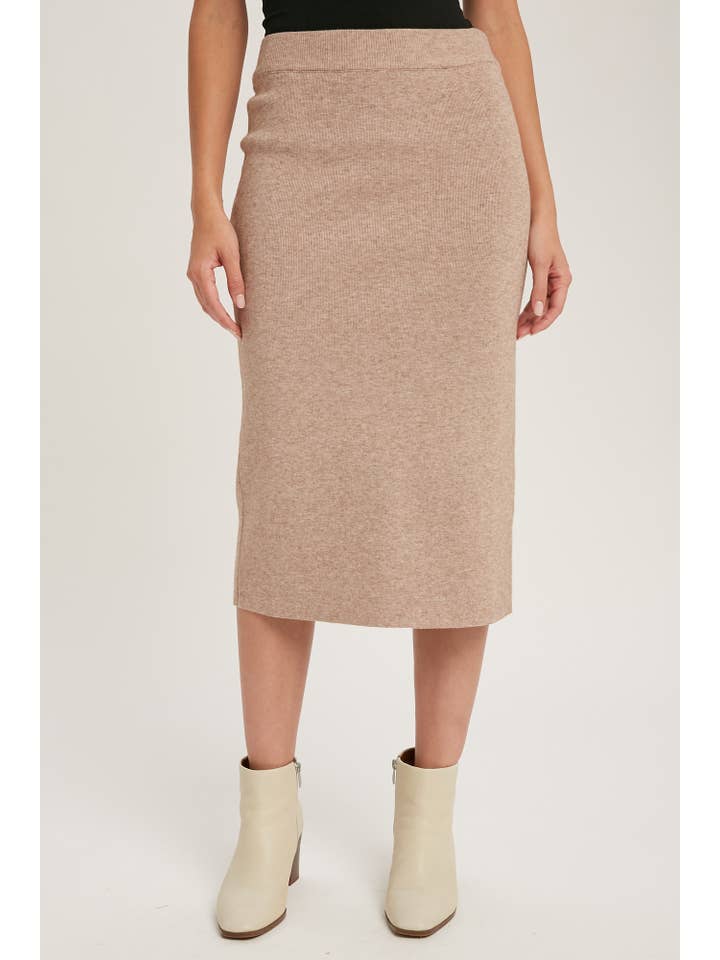 Bluivy - Wholesale Skirt - Women's - H LINE MIDI SWEATER SKIRT30