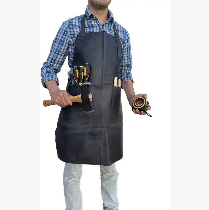Tuzech Leather – wholesale Apron – Tuzech Durable Leather Apron Utility/Adjustable/Chef/Heavy Duty Handmade Adjustable Tool Apron -30.5x 23.5 Inches6