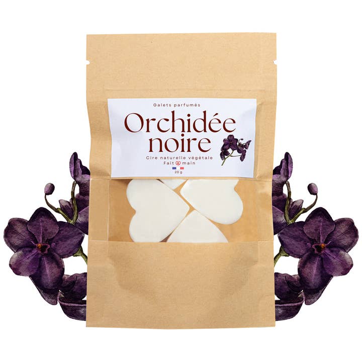 Black Orchid scented melts - 20g sachet for wholesale by Bougies des Sens