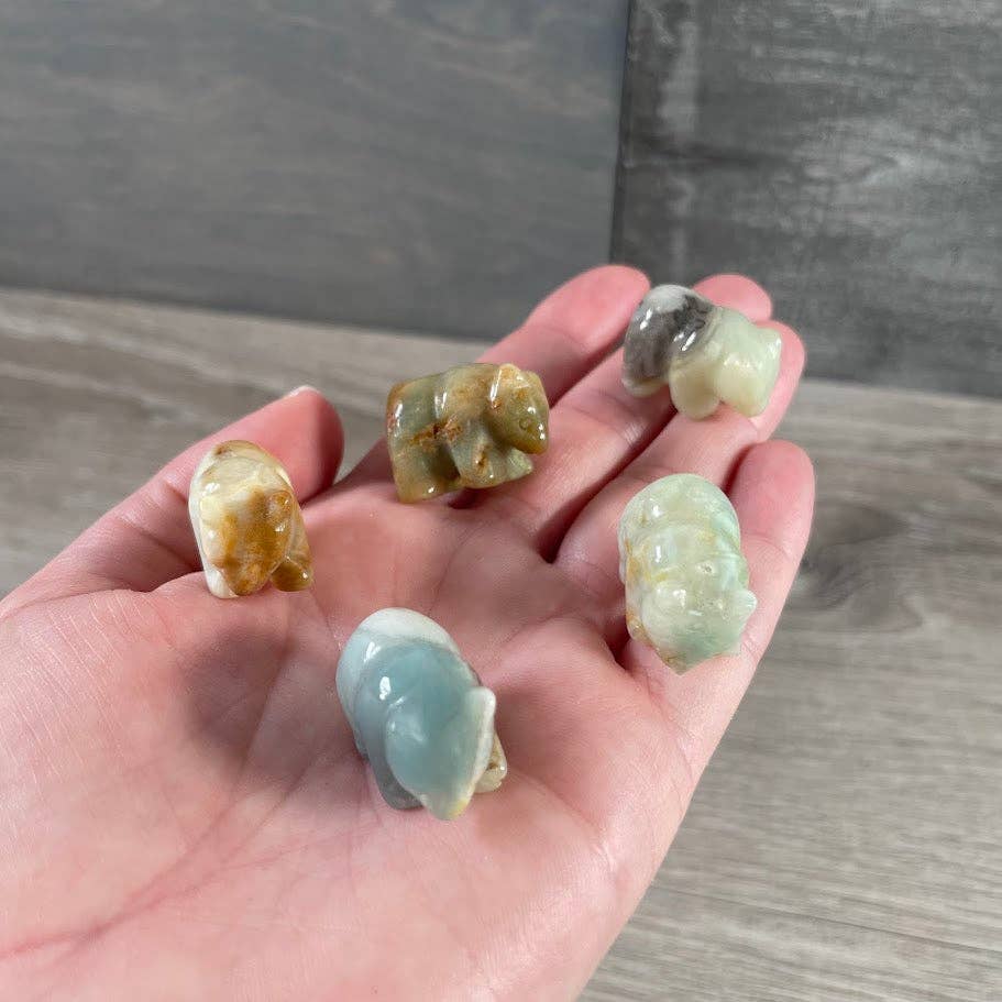 Keystone Crystals - Wholesale Decorative Figurine - Bear Figurine Small Carved Gemstone – Crystal Animal Totem11