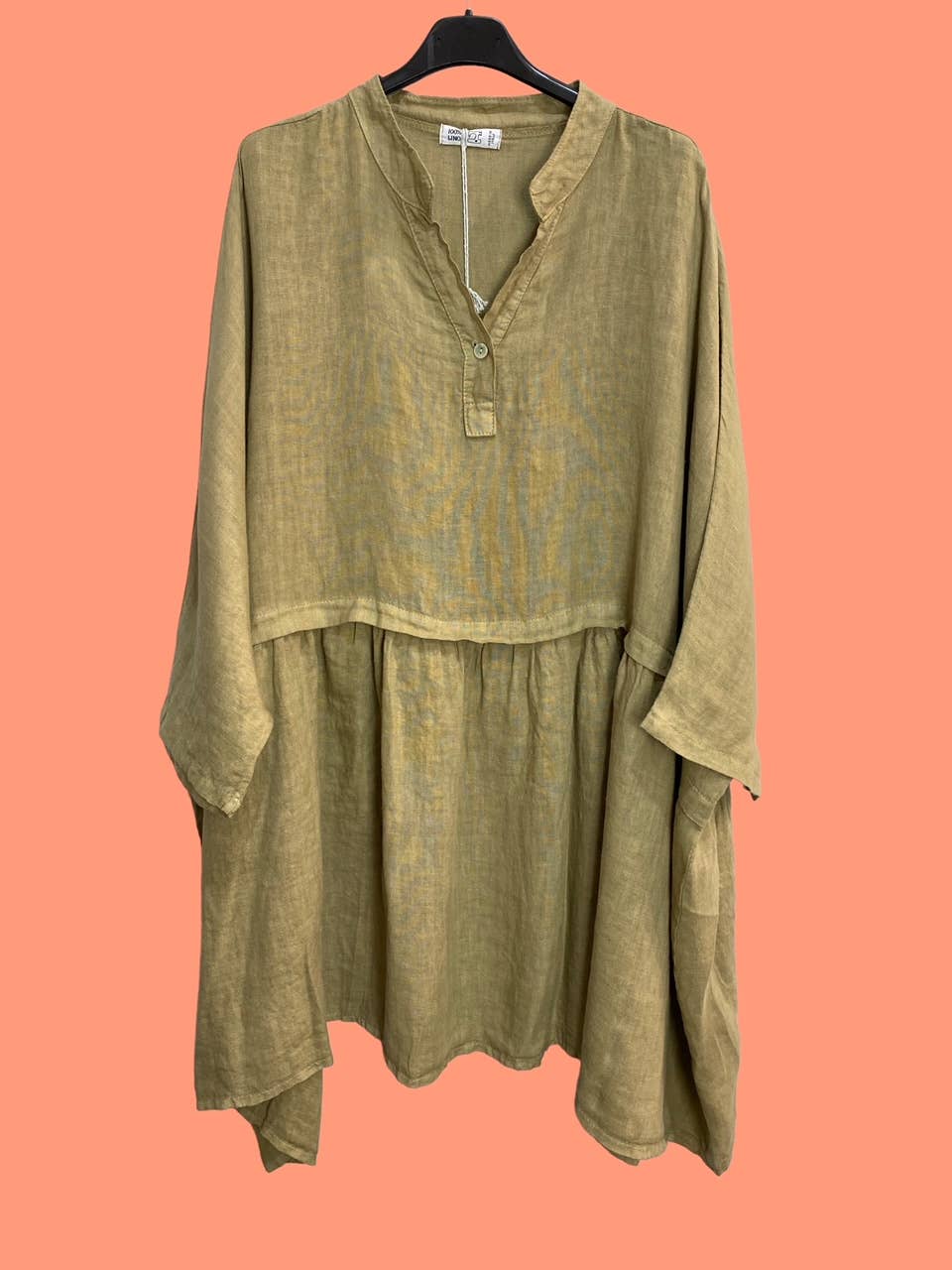 la maison des fibres naturelles - Venta al por mayor Túnica - Mujer - Túnica amplia de lino 68369 flora 100% TÚNICA DE LINO16