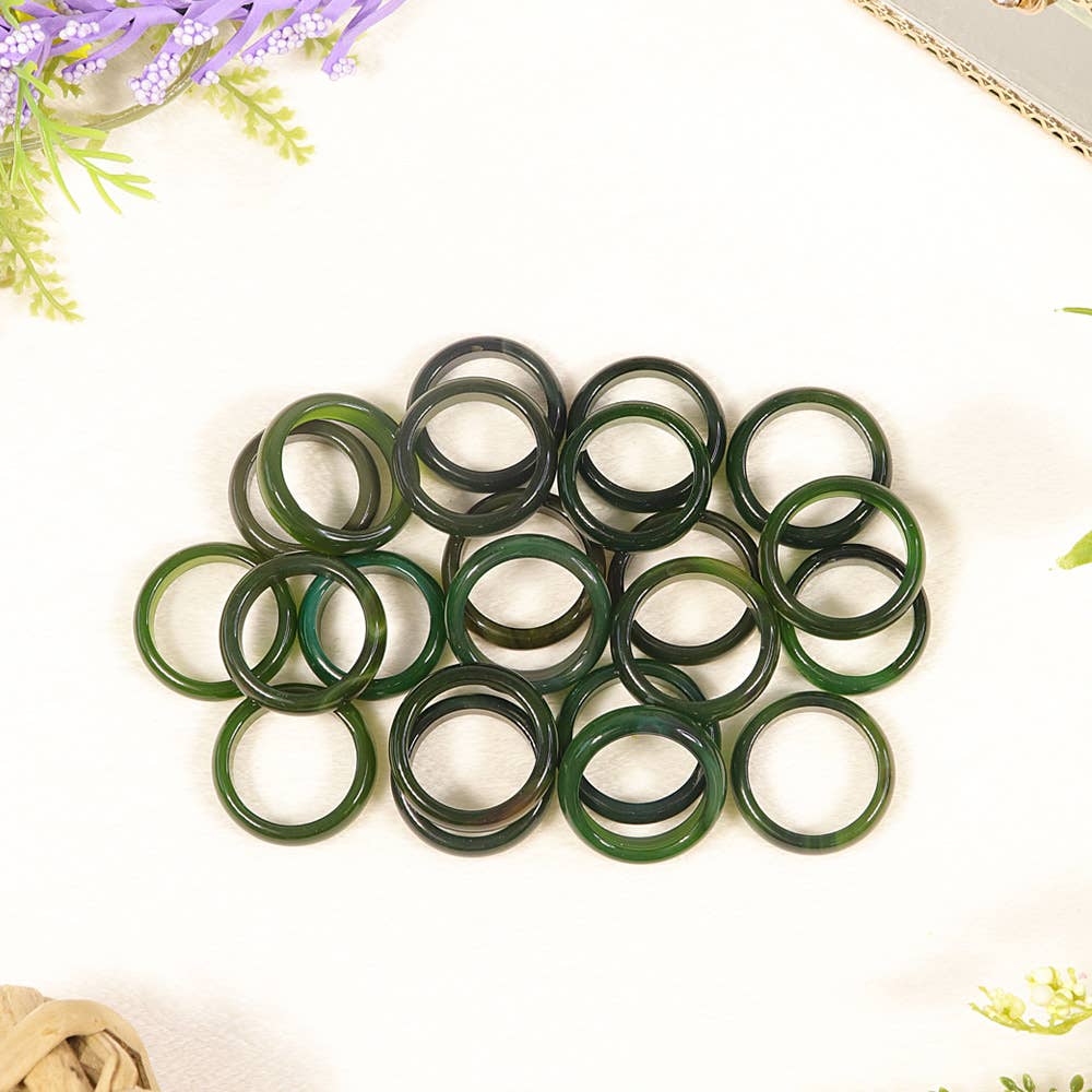 Natures Artifacts Inc - Wholesale Band/Stacked Ring - Jade Rings | Jade Crystals | Crystal Rings2