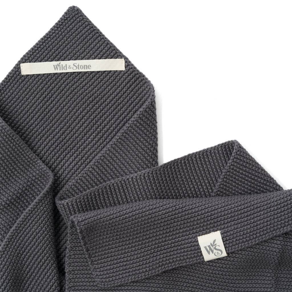 Wild and Stone – wholesale Hand towel – Hand Towels - 100% Organic Cotton - Slate Grey1