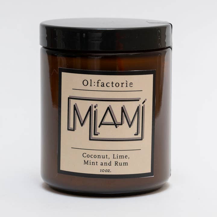 Vela Miami Amber para venta al por mayor de Olfactorie Candles + Apothecary
