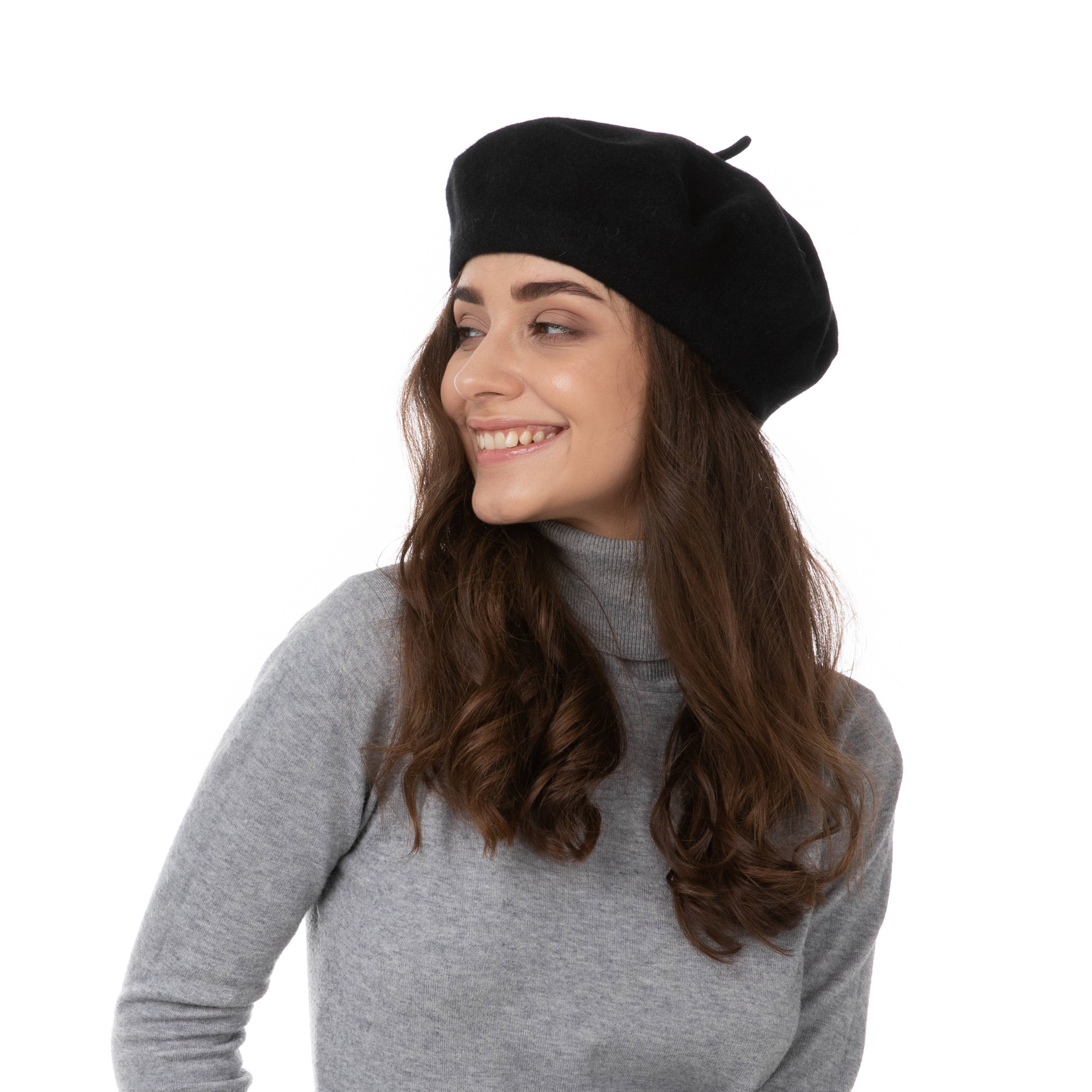 Stylex Party – wholesale Beret – Women's – Beret Hat Wool Autumn Women French Beret Winter Cute0