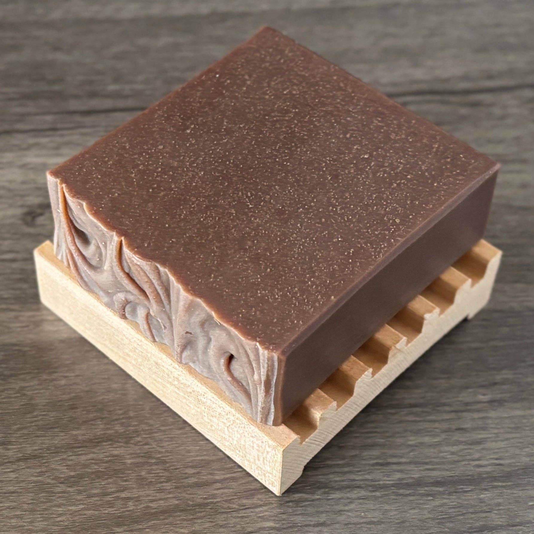 Holzer Handcrafted ® - Wholesale Bar Soap - Handmade Soap Bar | Sweet Maple Bark - Maple Chai + Vanilla Cream Scented | Handcrafted Bar Soap | Natural Cold Process | Vegan | 4.5 oz5