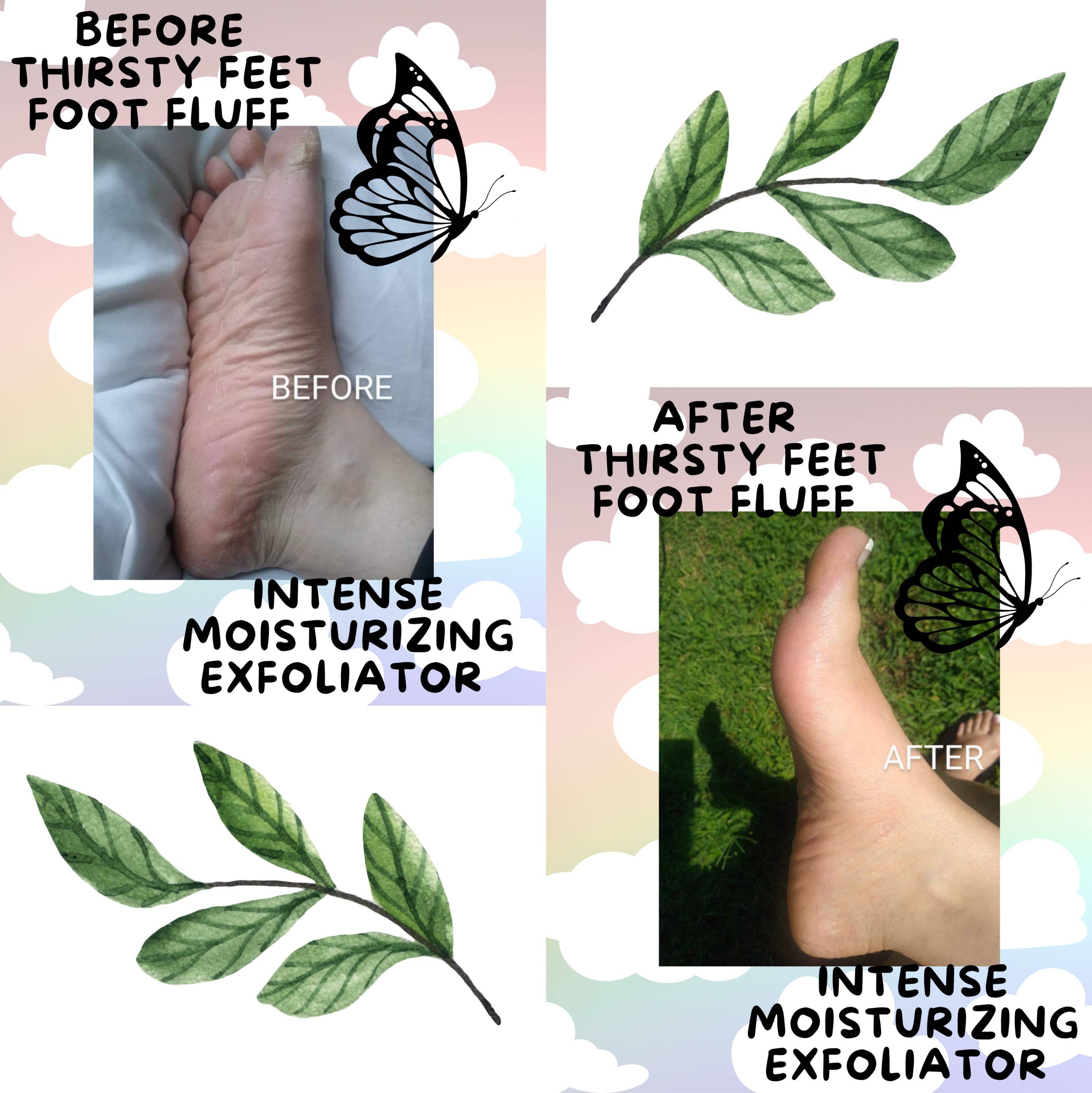 THIRSTY FEET®️ - Vente Gommage/exfoliant pour les pieds - Gommage au sucre à la menthe poivrée et à la canne de bonbon pour les pieds 1 oz,14