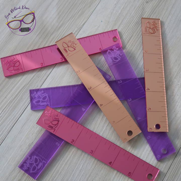 SewNaturalDane Régua de Costura 6" x 1" por atacado de SewNaturalDane