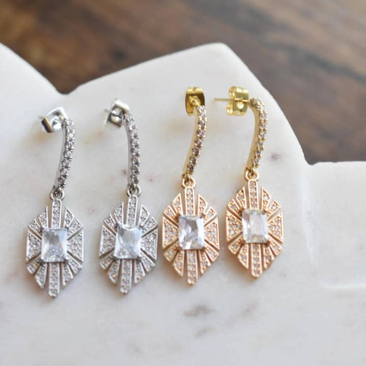 Brincos Pendentes de Estilo Vintage por atacado de Glisten and Glow