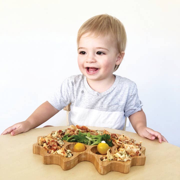 NEW! Lizzie, Aus Frilled Neck Lizard Bamboo Suction Plate for wholesale by Emondo Kids