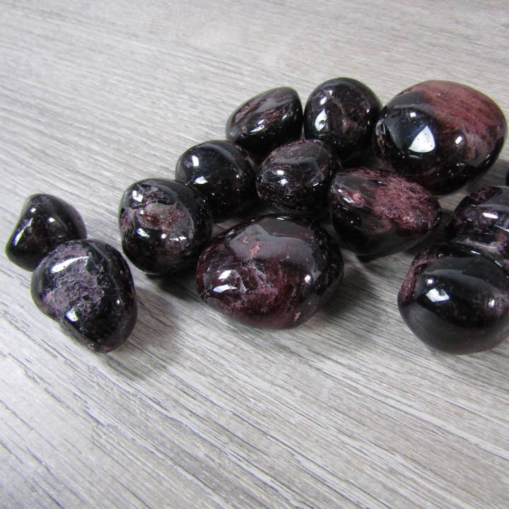 Keystone Crystals - Wholesale Spiritual Stone/Crystal - Garnet Tumbled Stones - (1 LB) Bulk Polished Red Crystals2