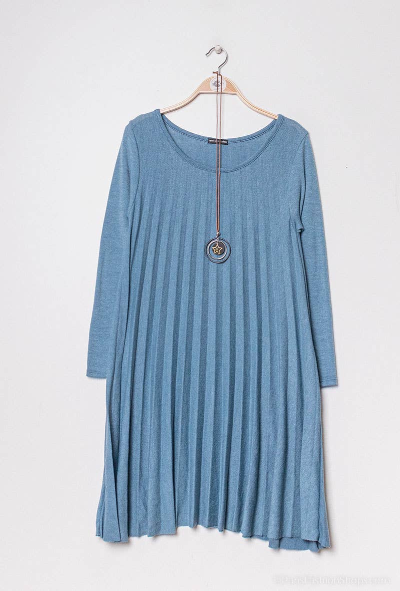 P&R STAR - Wholesale Dress - Women's - Pleated knit dress37