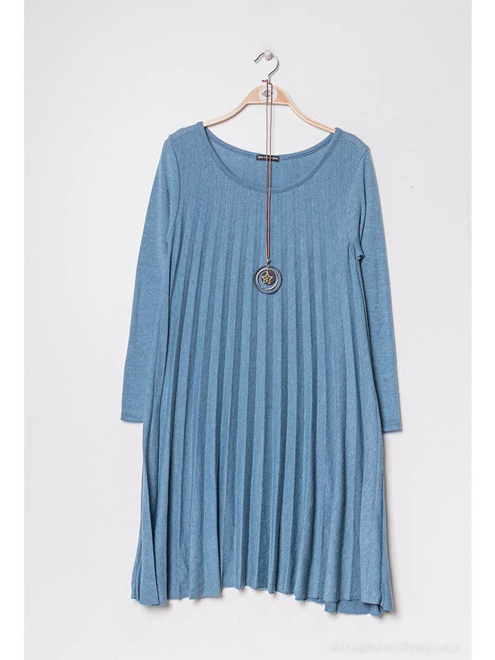 P&R STAR – Großhandel Kleid – Damen – Plissiertes Strickkleid37