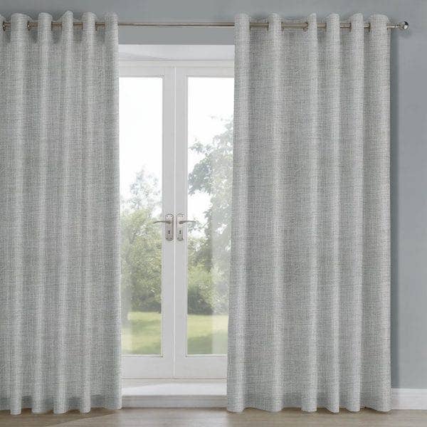 Nova Grey Woven Lined Curtains for wholesale by TEXTURED LIVES