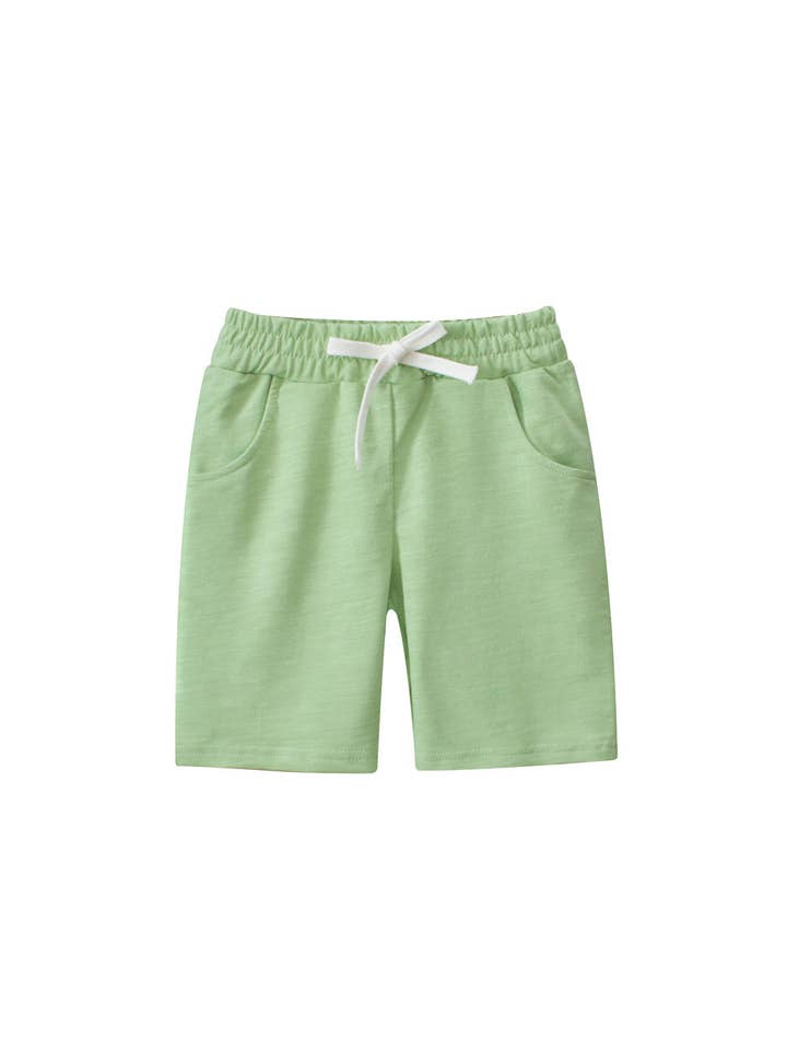 MyKids-USA® - Wholesale Shorts - Kids - Boys Solid Color Green Soft Casual Style Shorts6