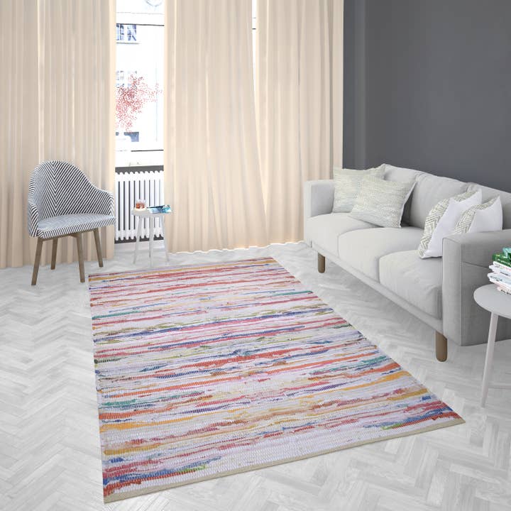 Fabstyles - Wholesale Area Rug - Fabstyles Chindi Rag Rugs (Multiple Color & Size Options)5