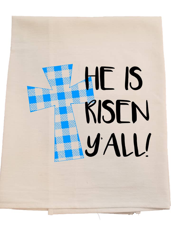 Il est ressuscité Y'all Torchon pour la vente par Bunnies and Bows