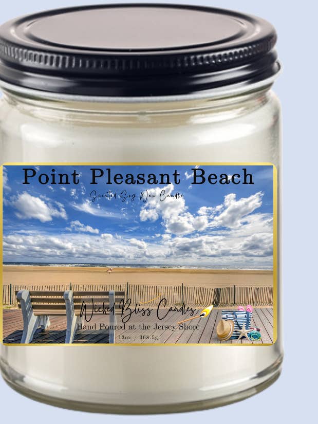 Point Pleasant Beach Scented Soy Candle for wholesale by WBC Shops