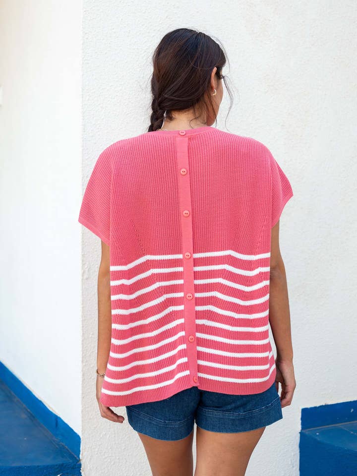 MERSEA - Vente Pull en maille – femme - Pull à manches courtes Camden3