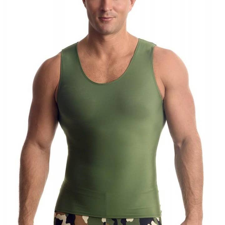 Insta Slim USA Activewear Compression Muscle Tank MA0001 for wholesale by InstantFigure