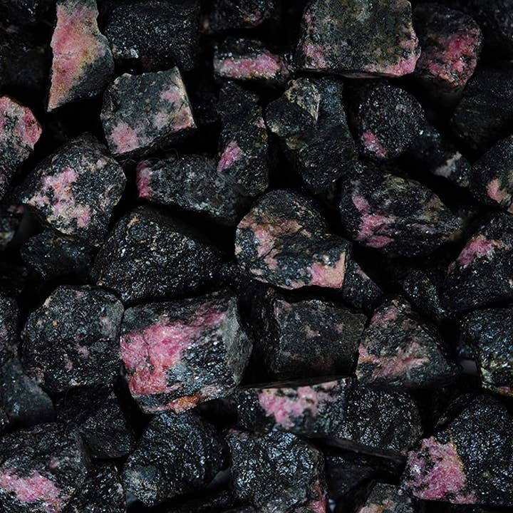 Fantasia Mining – wholesale Andlig sten/kristall – Grova rhodonitkristaller - råa naturstenar (1 lb)
