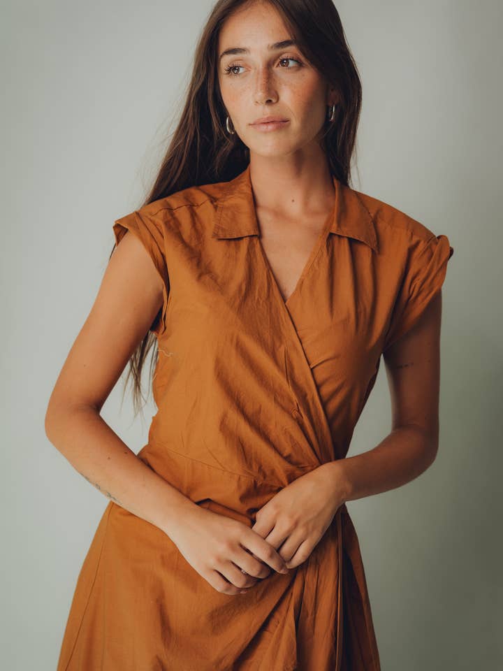 Kapda Casa - Wholesale Dress - Women's - Vestido Terra - Vestido Clásico Lazo