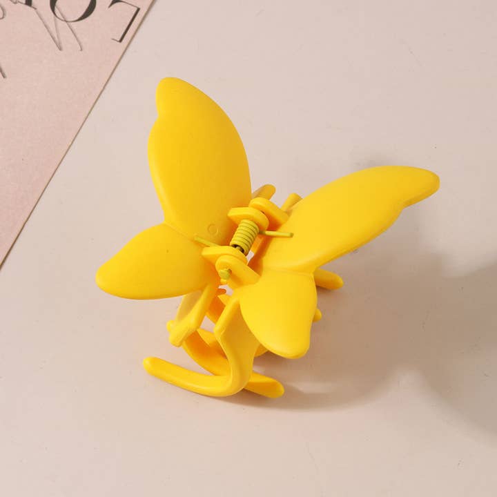 ACCITY - Wholesale Hair Clip - Women's - Matte Butterfly Hair Claw Clip – Strong & Stylish_CWAHA008725