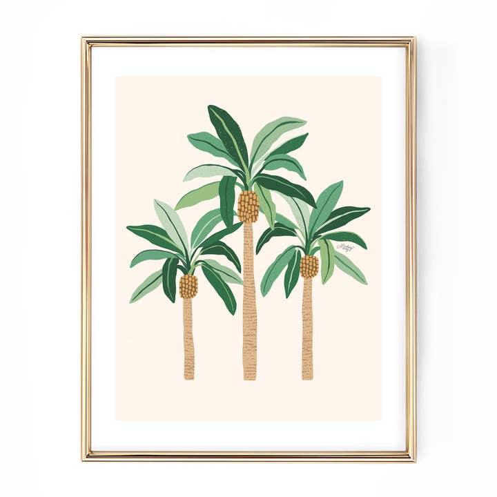 Lindsey Kay Collective - Wholesale Art Print - Palm Trees Illustration - Art Print