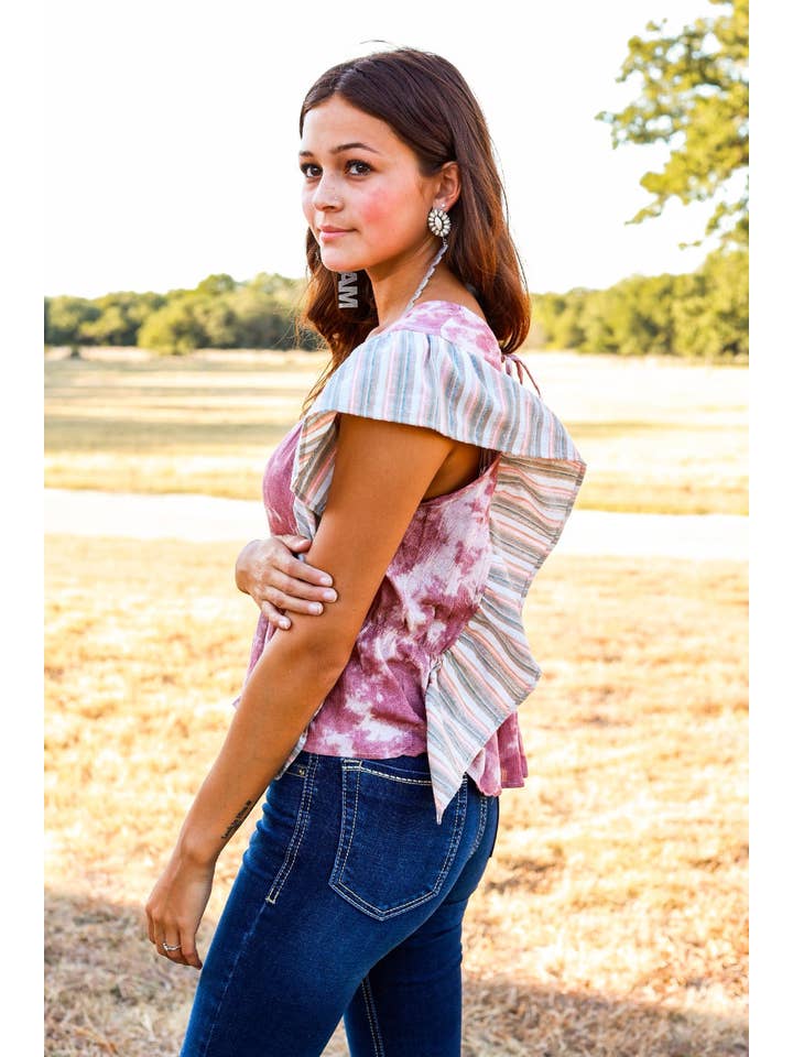 Pink All Tied Up Top for wholesale on Faire1