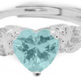 VERSTELLBARER HERZ-TRILOGIE-RING für den Großhandel von Feelings Jewels