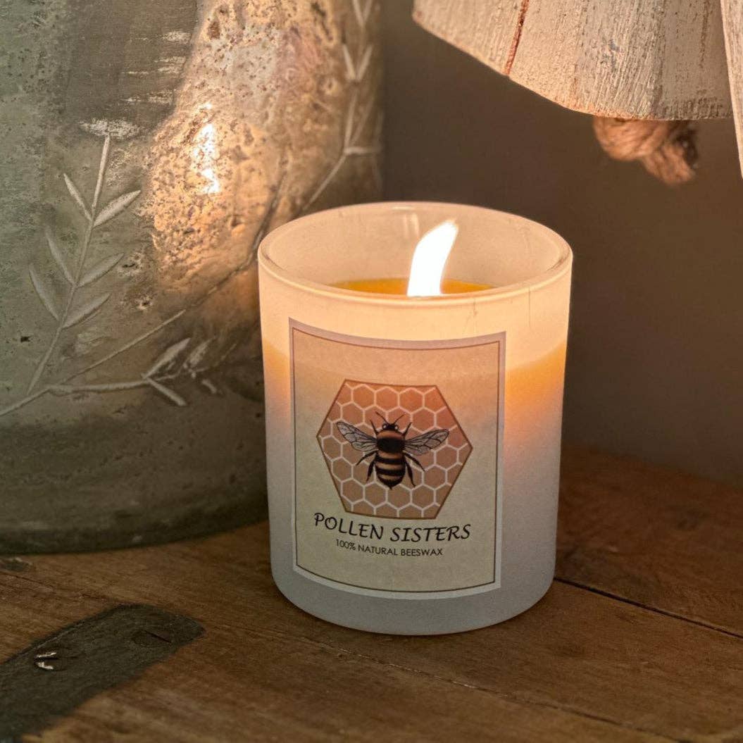 Pollen Sisters - Wholesale Jar/filled candle - Candle - Queen Bee - Glass Jar – 100% Pure Beeswax3