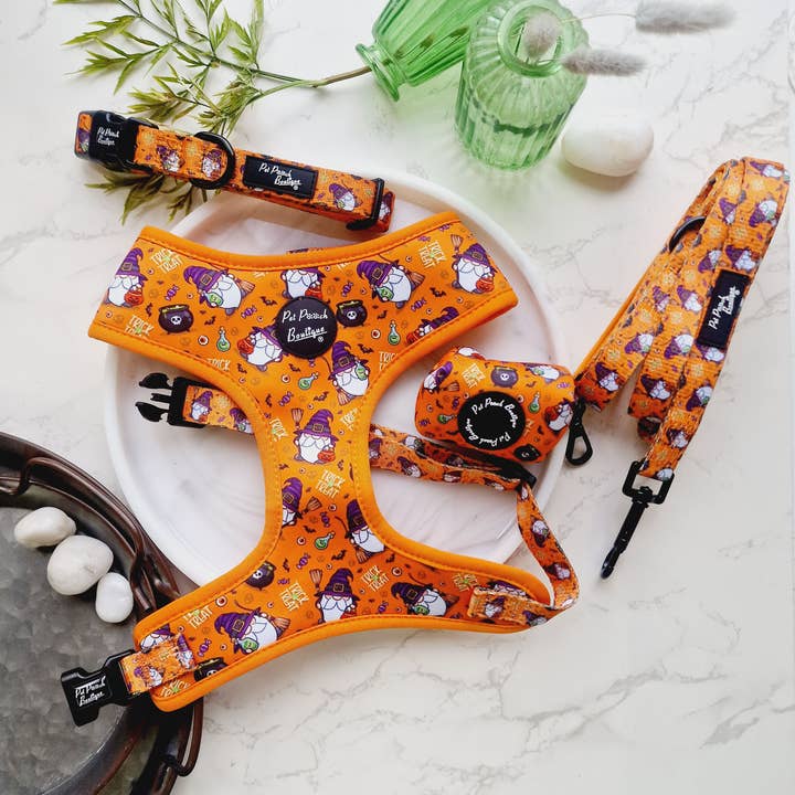 Pet Pooch Boutique – wholesale Pet harness – Dog – Trick Or Treat Harry Halloween Spooky Dog Harness (Autumn)4