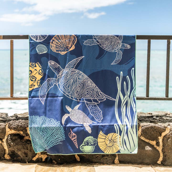 Buzzee - Wholesale Beach Towel - Double Sided Beach Towel-Sand Resistant-QuickDry-UnderTheSea1