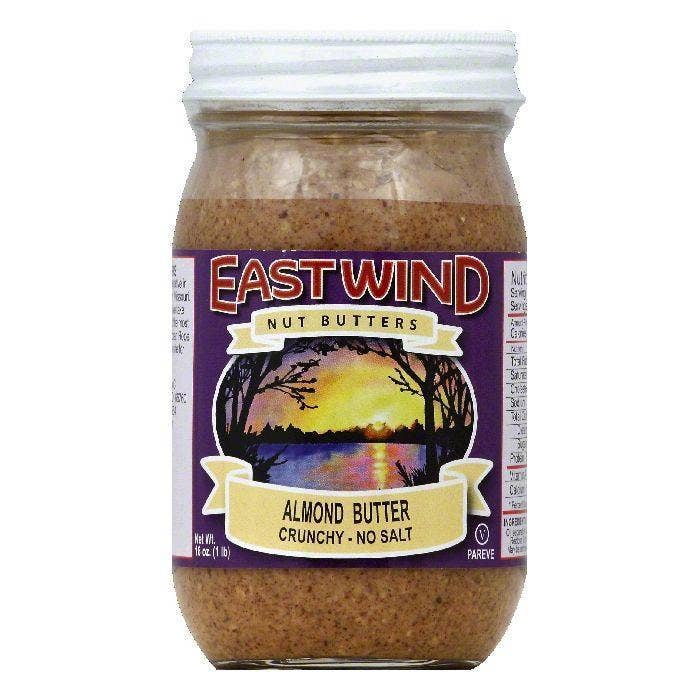 Beurre d'amande croustillant sans sel East Wind, 16 OZ pour la vente par KeHE Distributors, LLC